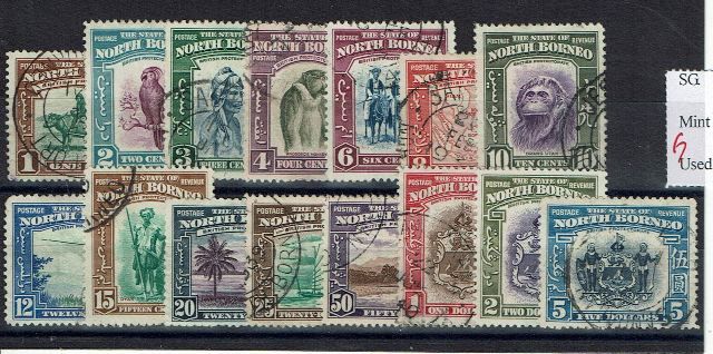 Image of North Borneo/Sabah SG 303/17 FU British Commonwealth Stamp